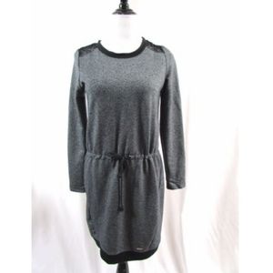 Nicole Miller New York Gray Lace Drawstring Dress